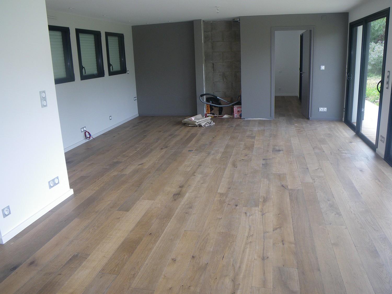 parquet brut collé 56